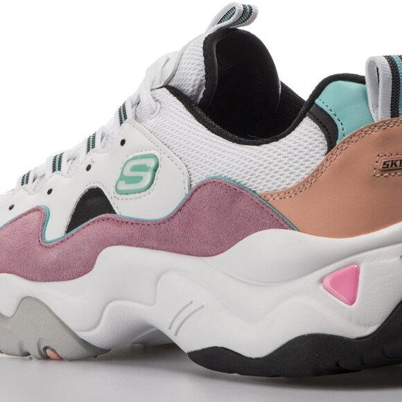 SKECHERS D'LITES MEMORY FOAM 3.0 12955-WPKB Colorful Size 8 Brand New - Picture 6 of 6